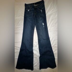 Just Black Dark Blue Flare Jeans